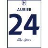 Superfutbal Maketa dresu Tottenham, biela Rozmer: A3, Meno a číslo: Aurier 24