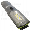 Tracon Výkonová nabíjacia LED ručná pracovná baterka 10/3W 6500K 1000lm IP54