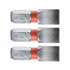 Bit plochý 3ks, 8x25mm, S2, FORTUM