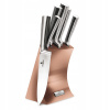 Berlingerhaus Sada nožov v stojane nerez 6 ks Rosegold Metallic Line BH 2451