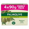 Palmolive Naturals Moisture care tuhé mydlo 4 x 90 g