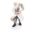 Clayre & Eef Béžová dekorácia Santa s vrecom hračiek - 11*9*21 cm - Clayre & Eef