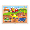 Viga puzzle stavebné stroje 24 ks