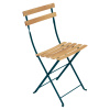 Fermob Skladacia stolička BISTRO NATURAL - Acapulco Blue