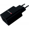Swissten Síťový Adaptér Smart Ic 2X Usb 2,1A Power + Datový Kabel Usb / Lightning 1,2 M Černý 22058000