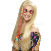 Parochňa - HIPPIE STYLE - blond, dlhá 67 cm s vrkôčikmi, dámska