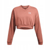 Under Armour UA Rival Terry OS Crop Crw-PNK 1382738-696