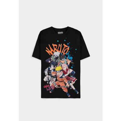 Naruto - Team - Men's Loose Fit Short Sleeved T-shirt Velikost: 2XL, Barva: Black
