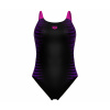 Dámske plavky arena Feel Side Placement U Back Bustier - veľ. 42 - farba: čierna