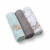 BabyOno bambusové Blue-grey 70x70 cm 3 ks