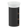 DURAVIT White Tulip samostatne stojaca skrinka pod umývadlo, 2 poličky zľava a zprava, 350 x 410 x 751 mm, americký orech masív/grafit matný, WT423907758