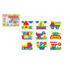 Teddies Mozaika klobúčik 2,5cm hladký plast 127ks v krabici 34x24x4cm
