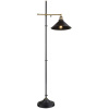 Globo Lighting Lenius stojaca lampa 1x60 W čierna-zlatá 15053S