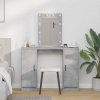 zahrada-XL Toaletný stolík Svetlosivá 102 x 33 x 135 cm Kompozitné drevo 865184