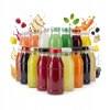 50x Sklenené fľaše na džús JUICE 125ml Fľaša na džúsy, šťavy, sirup