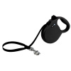 Alcott Wanderer Retractable Leash 5m Black - automatické vodítko pre psa, čierne - L