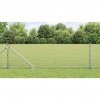 zahrada-XL Plot s stĺpmi Strieborná 0.4 x 10 m Oceľ 3351911