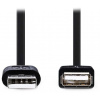NEDIS predlžovací kábel USB 2.0/ zástrčka USB-A - zásuvka USB-A/ čierny/ bulk/ 3m