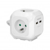 Predlžovacia šnúra 4-zás. - 1,4m + 2xUSB , kocka , ORNO OR-AE-13144/W