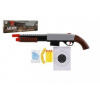 Brokovnica/puška 46cm plast + vodné guličky 6mm, penové náboje, gumové guľ. v krabici 49x14x4cm