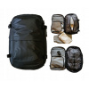 Turistický batoh Luckbag čierny 20-40 l s vákuovou komorou