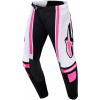 kalhoty STELLA TECHSTAR NOMUR, ALPINESTARS, dámské (černá/bílá/růžová, vel. 28)
