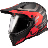 LS2 Helmets LS2 MX436 Pioneer EVO ADVENTURER Matt Black Red - XS