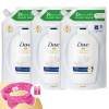 Tekuté krémové mydlo Dove Deeply Nourishing 3x500 ml + darčeková gumička do vlasov Dove