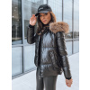 Čierna lesklá zimná bunda SPARKLE TY3953 XL