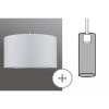 PAULMANN URail 2Easy látkové stínidlo Tessa bílé max. 50W Ø 45cm 95366