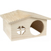 Flamingo Domček pre hlodavce STALLY drevený 32,5x27,5x17,5cm