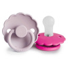 Frigg DVOJBALENIE CUMLÍKOV DAISY AURORA/ CROISSANT, 0-6M, SILIKÓN Variant: SOFT LILAC / FUCHSIA