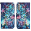 Peňaženkové 3D puzdro Colored Drawing Pattern na Samsung Galaxy S25 Plus 5G - Star Mandala
