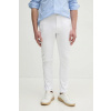 Nohavice Tommy Hilfiger pánske, biela farba, priliehavé, MW0MW26619 38/32