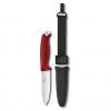 Vega Victorinox 3.0902 Venture Red vonkajší nôž 10,5 cm, červená, polymér TPE, puzdro