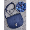 Kožená kabelka mini K 27 - modrá