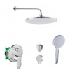SANITINO - Sprchový set s batériou a telesom pod omietku Hansgrohe, príslušenstvo kielle, chróm SANI21HKK010