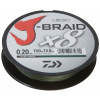 Daiwa Splietaná Šnúra J-Braid Dark Green 150 m-Priemer 0,20 mm / Nosnosť 13 kg