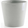 Ecopots Kvetináč so zásobníkom na vodu Amsterdam (bielo-sivý) - Ø 40 cm, výška 35 cm