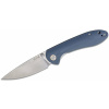 CJRB J1912-GYC Feldspar vreckový nôž 9 cm, Stonewash, šedo-modrá, G10 (CNC textúra)