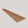 3D MDF lamelový panel Dub jesenný - biela MDF