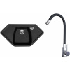 Set Sinks G23430 (dřez Naiky 980 Granblack 30 + baterie Elasta Nerez/Černá)
