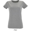 SOL's Collection Tričko Slim Fit Regent Fit Women, krátký rukáv, dámské COT25275807705-grey melang 2XL Melír šedá