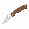Spyderco Para Military 2 Brown Canvas Micarta C81MPCW2