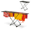 Teleskopický balkónový sušiak Konighoffer Lara Black 108-190 x 57 x 92 cm