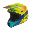FLY RACING prilba KINETIC DRIFT, FLY RACING - USA (modrá/hi-vis/šedá)