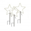 LED svietiace zapichovacie hviezdy, 61 cm, vonkajšie aj vnútorné, studená biela