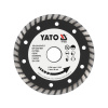 YATO Diamantový rezací kotúč 125 x 2,6 x 8,0 x 22,2 mm turbo
