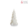 BARTEK Twinkle Christmas Tree 80x150, sójová sviečka stromček, 200g, výška 15cm, biela