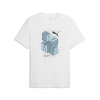 Pánske Tričko s krátkym rukávom PUMA GRAPHIC PUMA TEE 69178202 – Biela